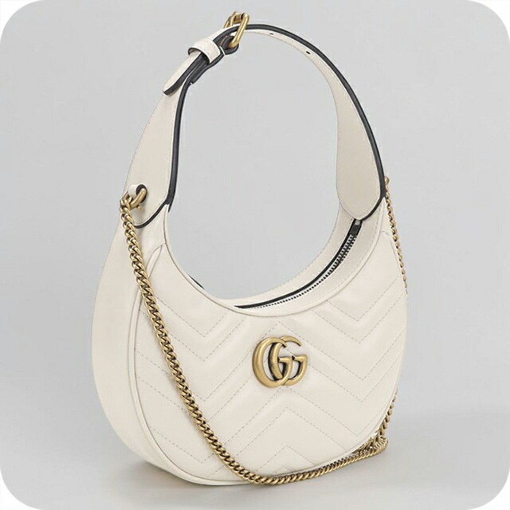 Gucci handbag GG Marmont leather bag white